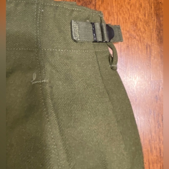 Military style 100% wool pants.  Size long/medium. Adjustable‎ waist - Picture 2 of 11